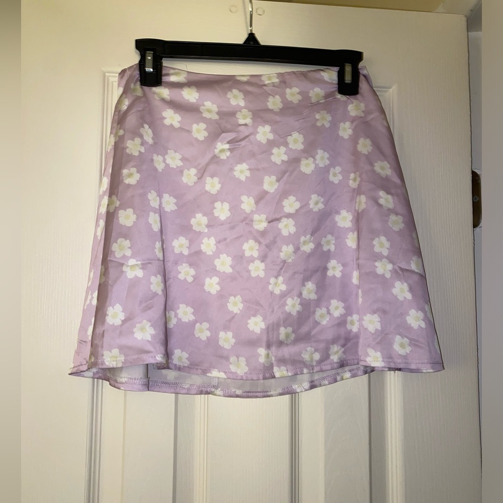 Princess Polly Floral Satin Skirt